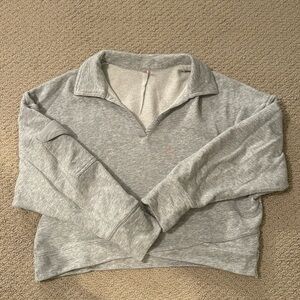 FP Movement Cropped Sweater Gray Small